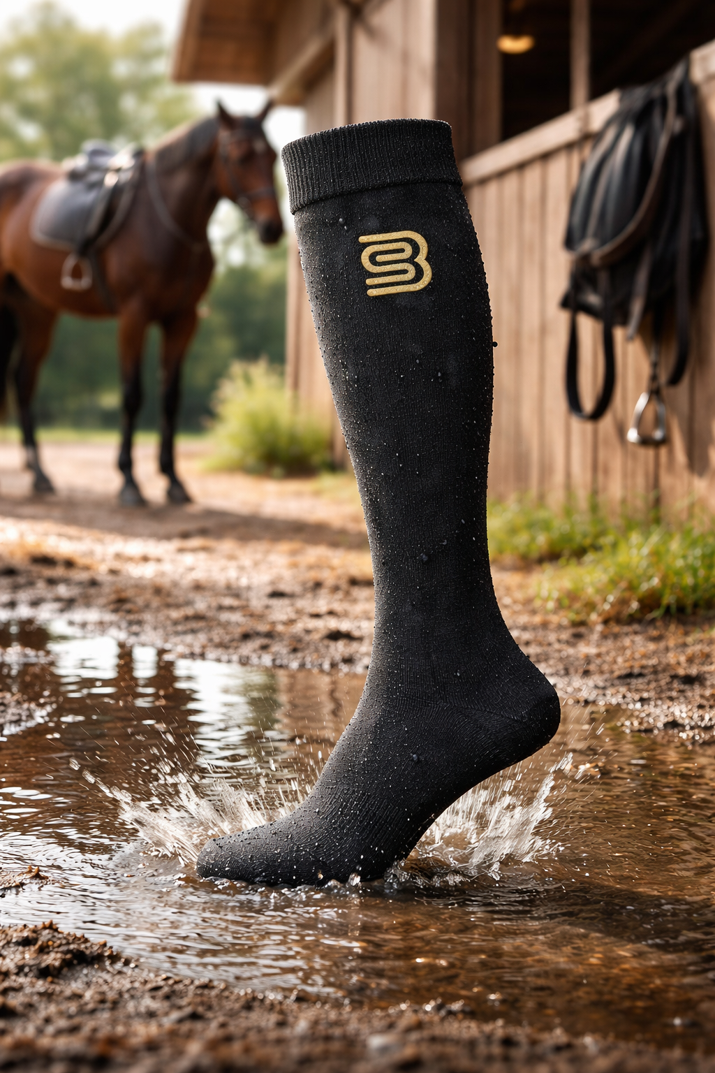 100% waterdichte paardrijsokken