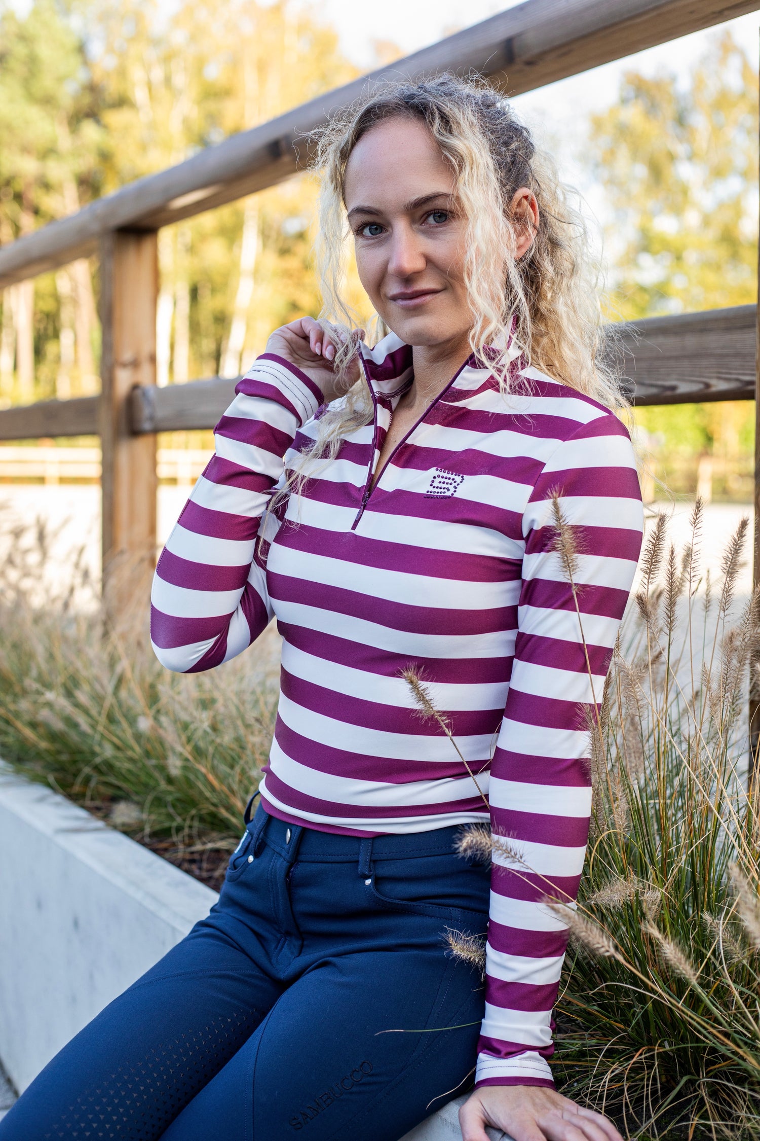 Baselayer Stripe Bordeaux +