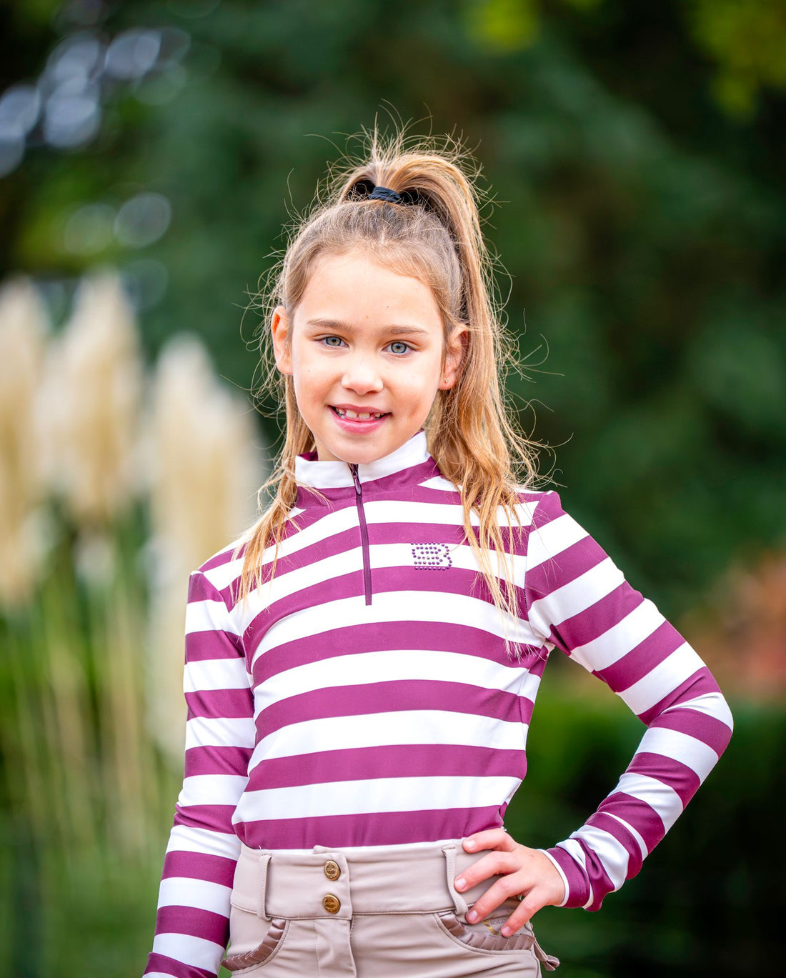 Baselayer Stripe Bordeaux + Kids