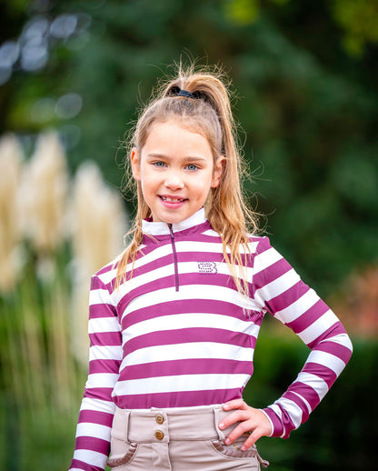 Baselayer Stripe Bordeaux + Kids