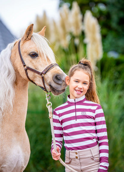 Baselayer Stripe Bordeaux + Kids